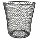Essentials Wire Mesh Waste Basket (Black)