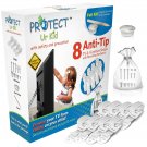 Anti Tip Furniture Anchor & TV Straps w/Ultra-Strong Mounting Hardware & Safe...