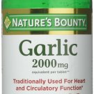 Nature's Bounty Garlic, 2000mg, 120 Coated Tablets (Pack of 2)