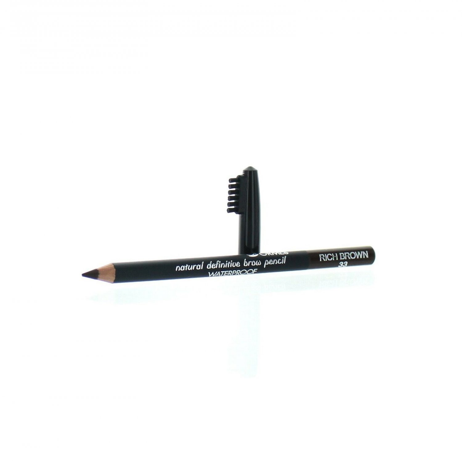 Sorme Cosmetics Waterproof Eyebrow Pencil, Rich Brown, 0.04 Ounce