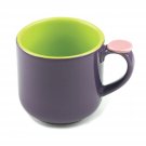 Omniware 1100467 Hemisphere Mug with Thumb Rest, Purple/Green