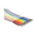 Hosa CSS-845 18-inch 1/4" TRS Balanced Patch Cables 8-Pack