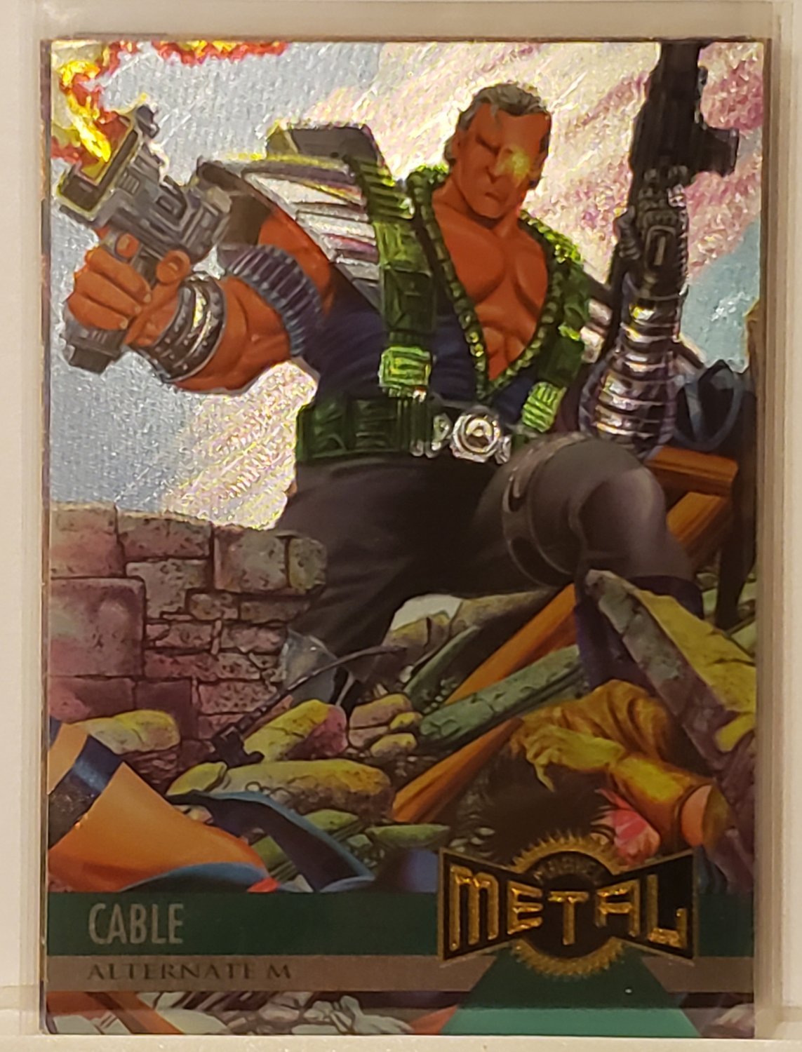 1995 MARVEL METAL TRADING CARDS CABLE 127