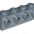 4 x 1 Lego Brick With Studs On One Side - Light Gray