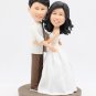Funny wedding cake topper, cake topper for wedding ,bobble head,Custom wedding