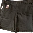 Izod flex performance men's shorts no-iron moisture wick in black size 40