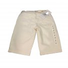 Calvin Klein Jeans Woman's White Denim Bermuda City Shorts Size 2