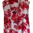 Mario Serrani Women's Sleeveless Shift Dress Pink Floral in Sizes 4 6 & 8