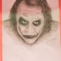 The joker portrait heath ledger from Batman movies the Dark knight pencil drawing