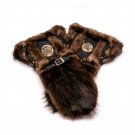 Fur mittens men's gloves fur warm winter clothes