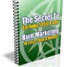 Bum Marketing - Make Money With Internet Marketing