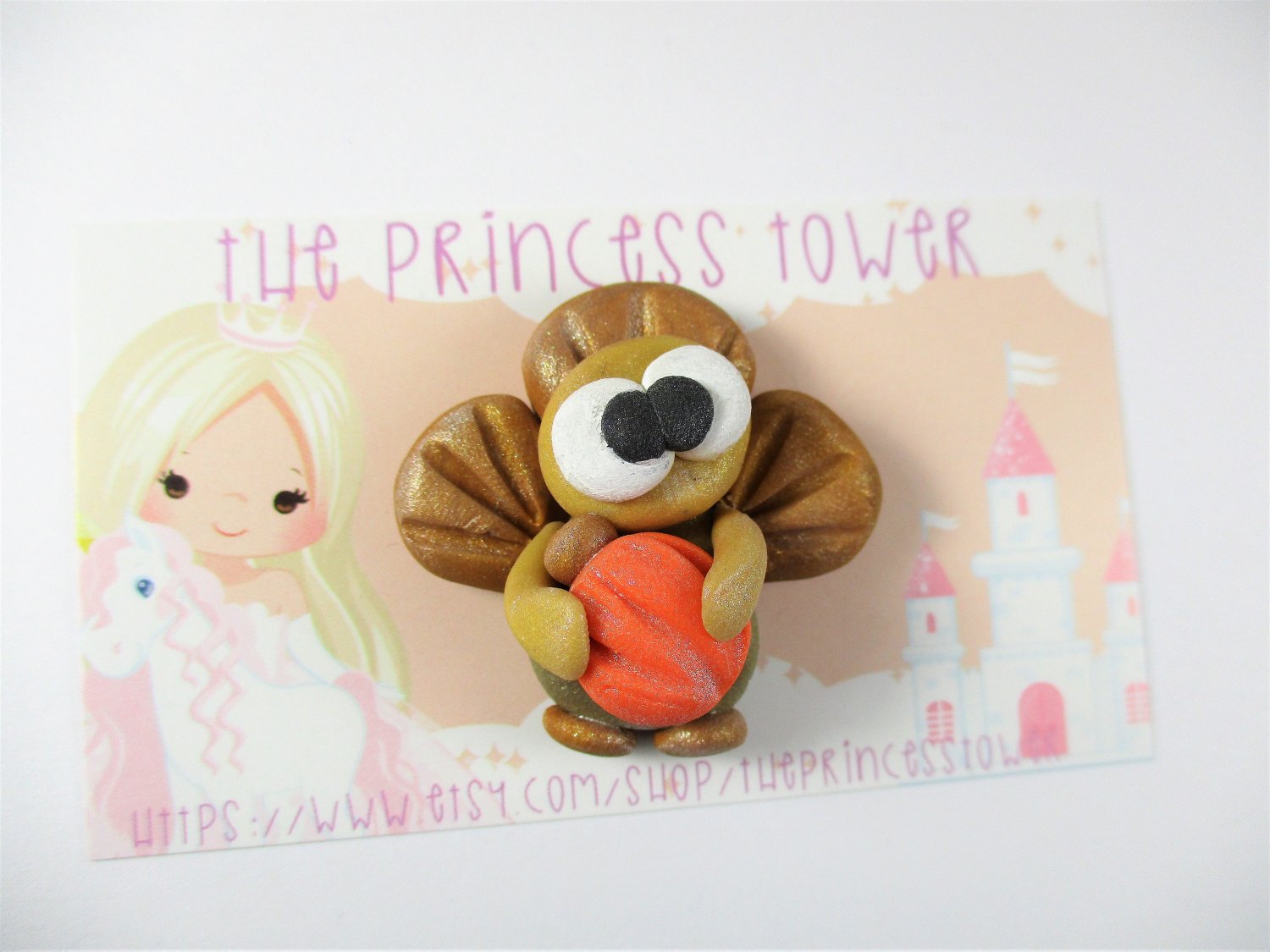 Clay Thanksgiving Bow Center Flat Back Cabochon, Deco Den, Embellishment, Supply for DIY Project