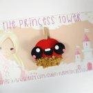 Clay Halloween Candy Apple Hair bow Center, Hair Bow Supply, Flat Back Cabochon, Embellishment,