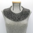 Crystal Statement Collar Necklace Set  G4SGNE3001REDRD