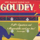2007 Goudey Baseball Hobby Box (Upper Deck)
