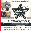 2007 Leaf Rookies & Stars Longevity Football Box