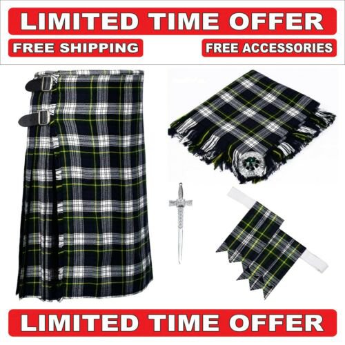 40 size dress gordon Men's Scottish Traditional Tartan Kilt and Accessories Package
