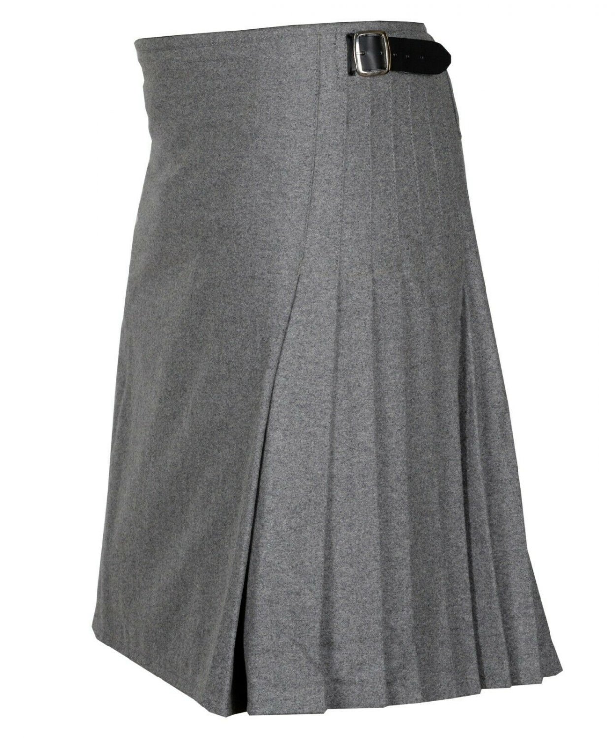 58 size Grey Men's Made to Measure Traditional Scottish 8 Yard Wool Kilt