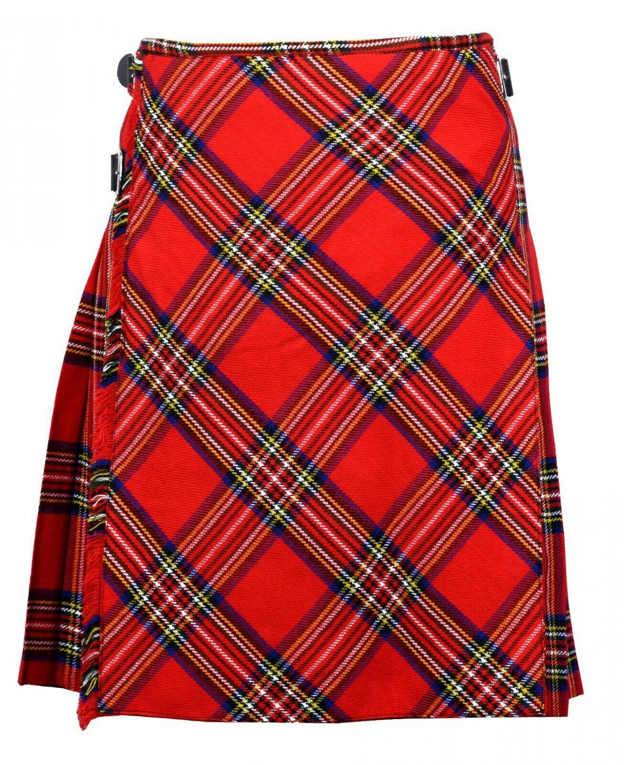 34 size Royal Stewart Bias Apron Traditional 5 Yard Scottish Kilt for Men