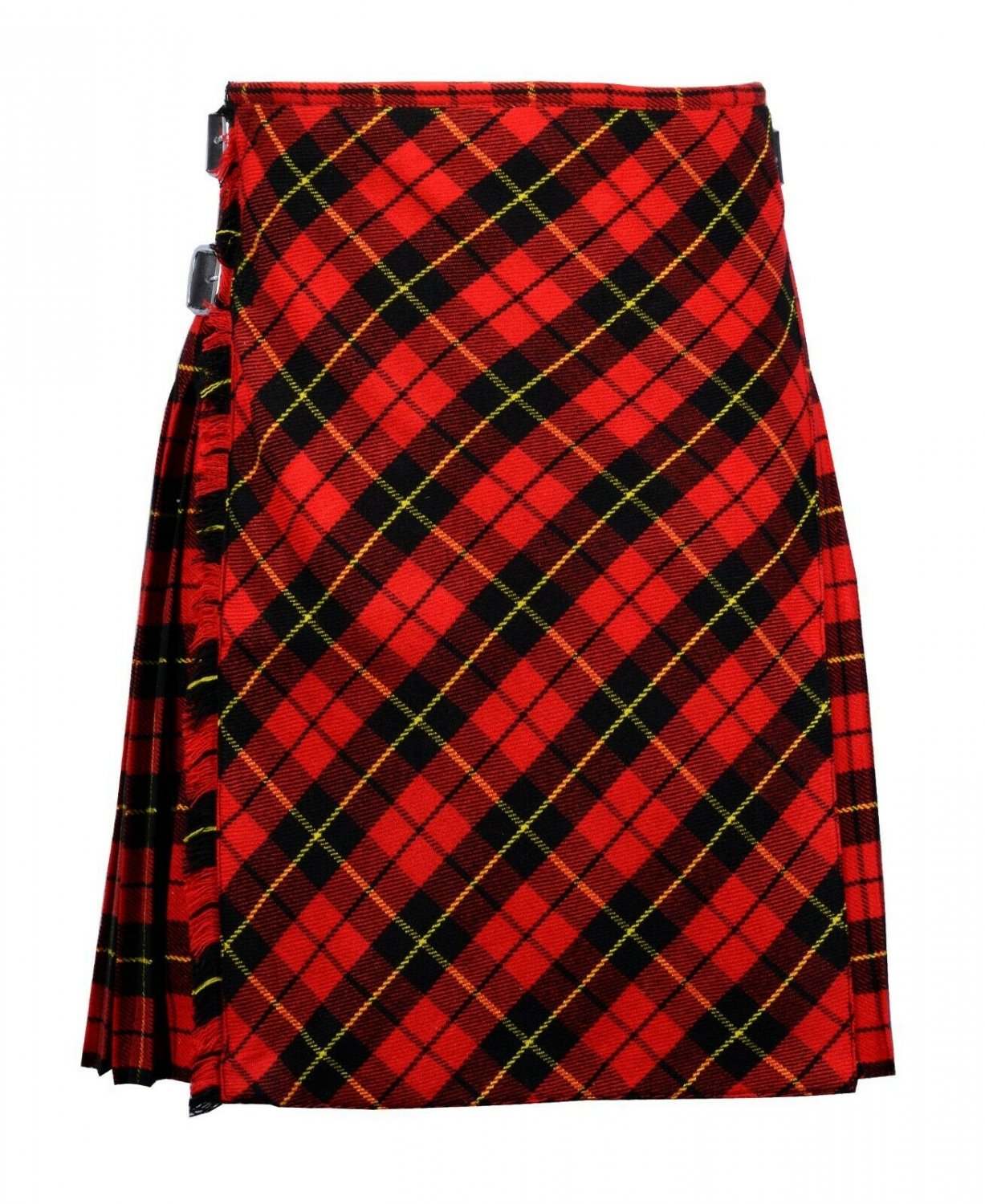 42 size Wallace tartan Bias Apron Traditional 5 Yard Scottish Kilt for Men