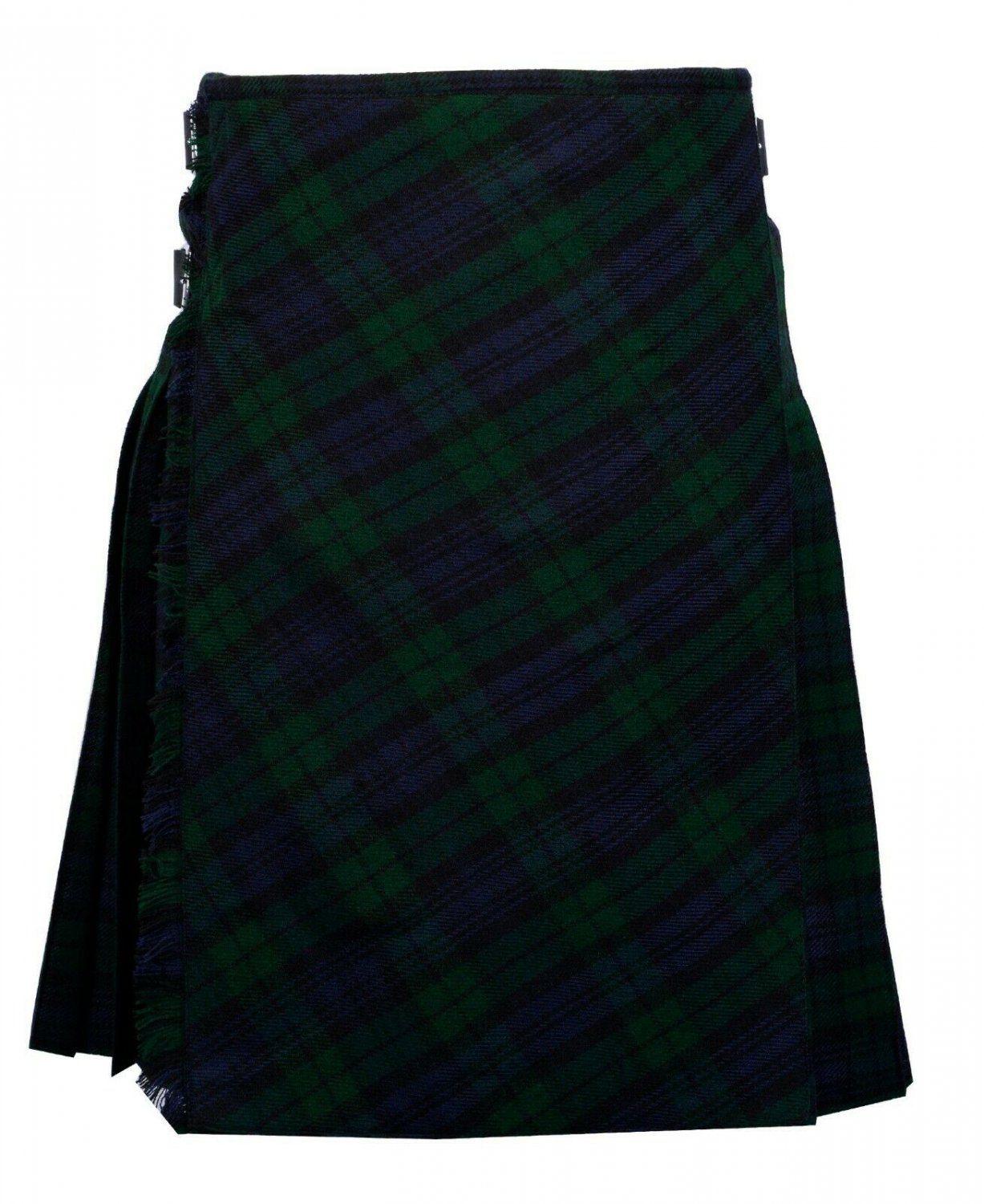 60 size Black Watch tartan Bias Apron Traditional 5 Yard Scottish Kilt for Men