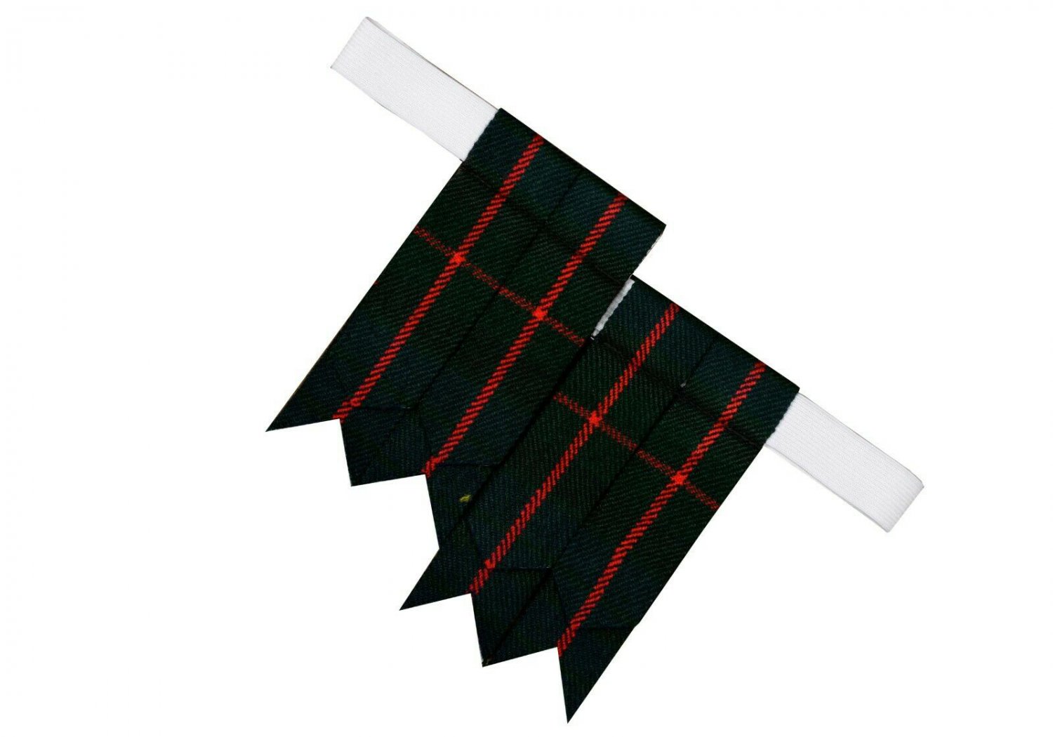 Gunn Premium Handmade Scottish Tartan Kilt Flashes Garters/+100 Tartan
