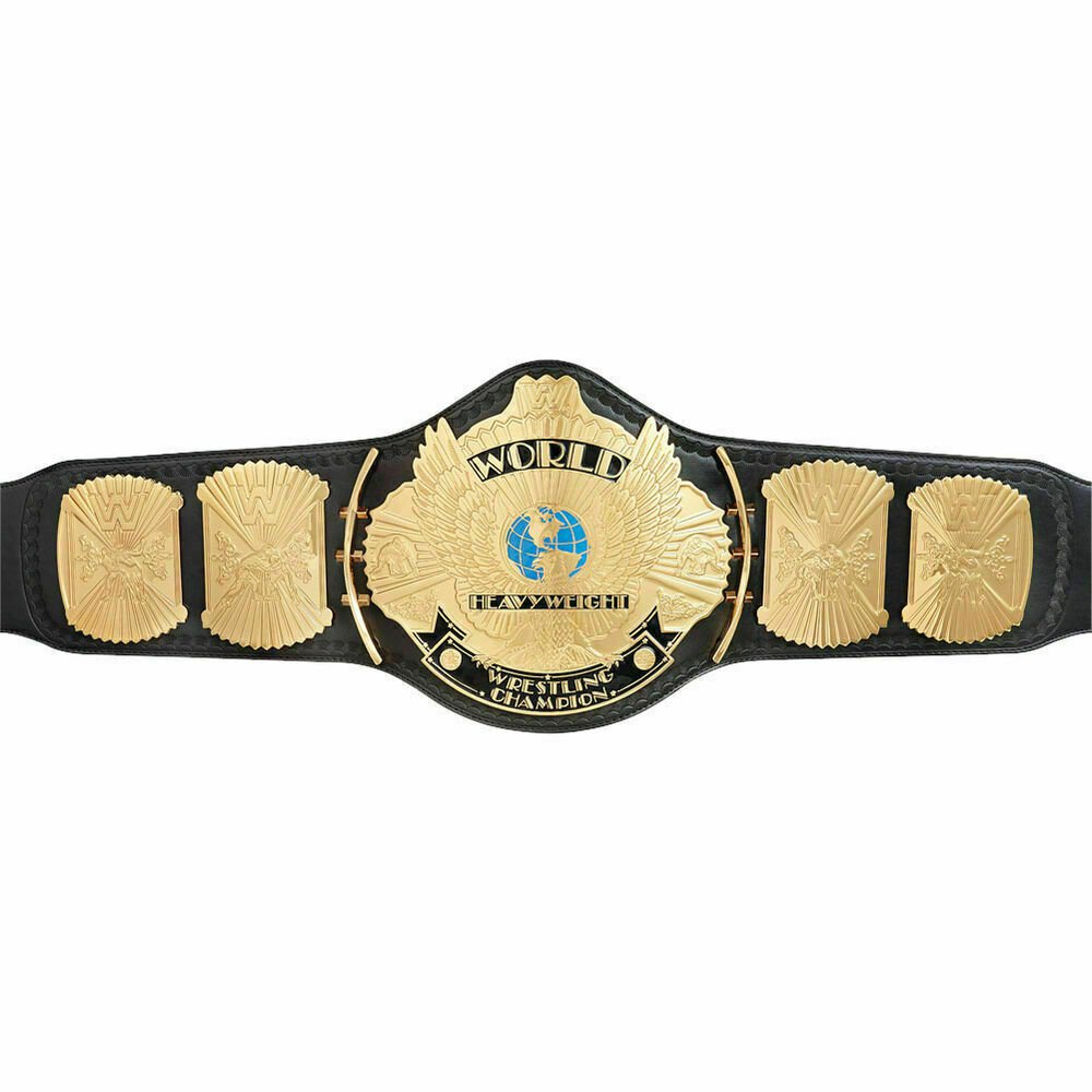 WWF Classic Gold Winged Eagle Championship Belt Adult Size (2MM)