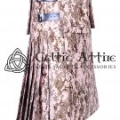8 Yard Cotton Utility Kilt For Men Custom Made Desert Camo Kilt
