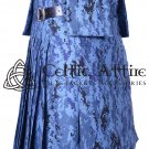 8 Yard Cotton Utility Kilt For Men Custom Made - US Air Force Camo Kilt
