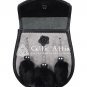 Scottish KILT SPORRAN - Grey and Black Rabbit Fur - Free Chain Belt - Semi Dress Sporran