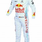 Red Bull White Go Kart Racing Suit CIK/FIA Digital Printed With Free Gloves Gifts