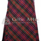 Scottish 8 Yard Macdonald Tartan Highlander KILT for Men - Made to Order - Bias Apron