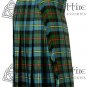 Scottish Ladies Tartan KILTED SKIRT Maxi Length Mistress Hostess Skirt