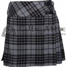 Scottish Tartan Mini Skirt - Custom Size - Grey Watch Tartan