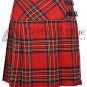 Scottish Tartan Mini Skirt - Custom Size - Royal Stewart Tartan