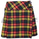Scottish Tartan Mini Skirt - Custom Size - Buchanan Tartan