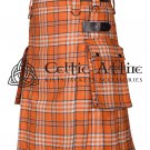Tennessee Tartan Scottish UTILITY KILT for Men Highlander Kilt 16 Oz - All Sizes