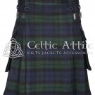 Black Watch Tartan Scottish UTILITY KILT for Men Highlander Kilt 16 Oz - All Sizes