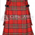 Royal Stewart Tartan Scottish UTILITY KILT for Men Highlander Kilt 16 Oz - All Sizes