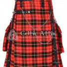 Wallace Tartan Utility Kilt Highlander Kilt Gothic Kilt Scottish Fashion Kilt