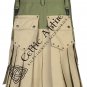 Workmen Utility Kilt - Two Tone Cotton Tactical Kilt for Men - Custom Size