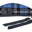Glengarry Kilt Hat Scottish Ramsey Blue Hunting Tartan Military Piper Hat Tartan Cap Custom Size
