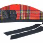 Glengarry Kilt Hat Scottish Royal Stewart Tartan Military Piper Hat Tartan Cap Custom Size