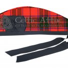 Glengarry Kilt Hat Scottish Rose Tartan Military Piper Hat Tartan Cap Custom Size