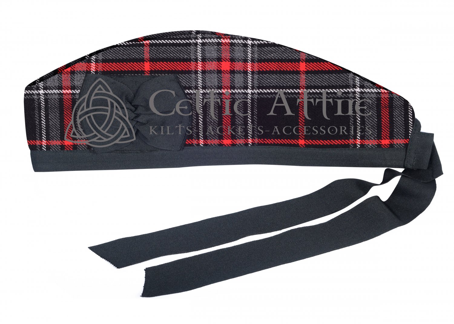 Glengarry Kilt Hat Scottish Spirit of Highlander Tartan Military Piper Hat Tartan Cap Custom Size
