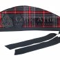 Glengarry Kilt Hat Scottish Spirit of Highlander Tartan Military Piper Hat Tartan Cap Custom Size