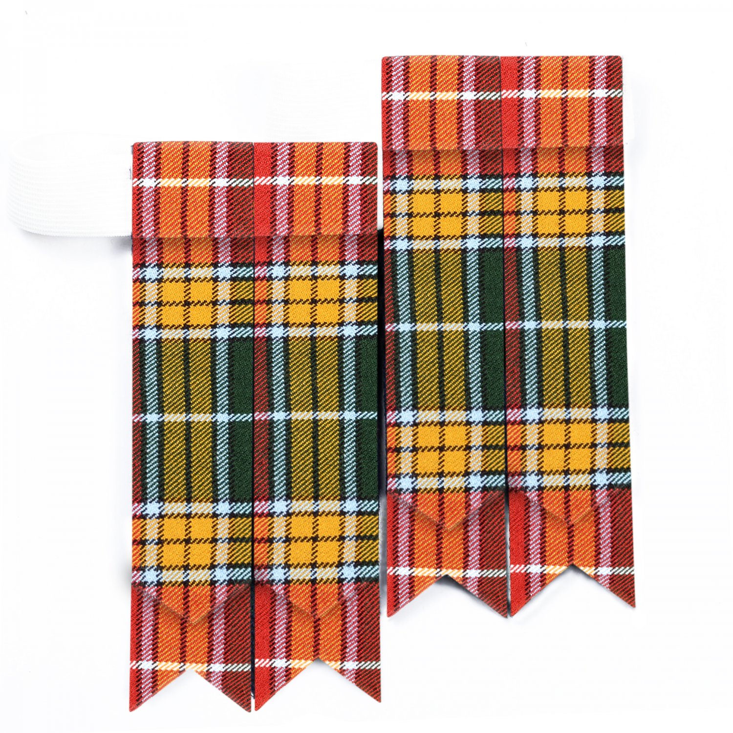 Buchanan Ancient Tartan Flashes - Kilt Flashings - Scottish Socks Flashers