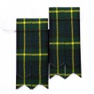 Gordon Tartan Flashes - Kilt Flashings - Scottish Socks Flashers