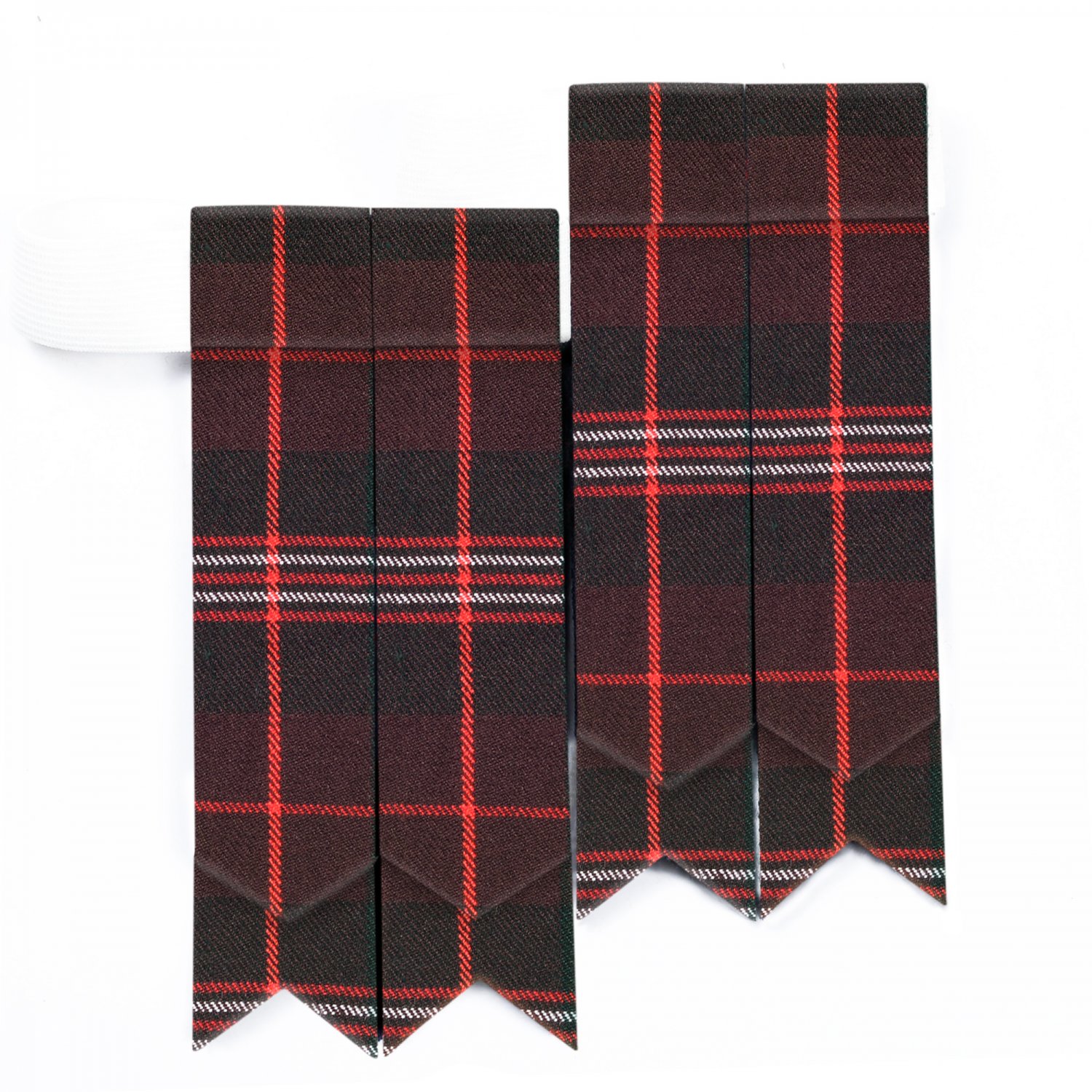 Hunting Scott Tartan Flashes - Kilt Flashings - Scottish Socks Flashers