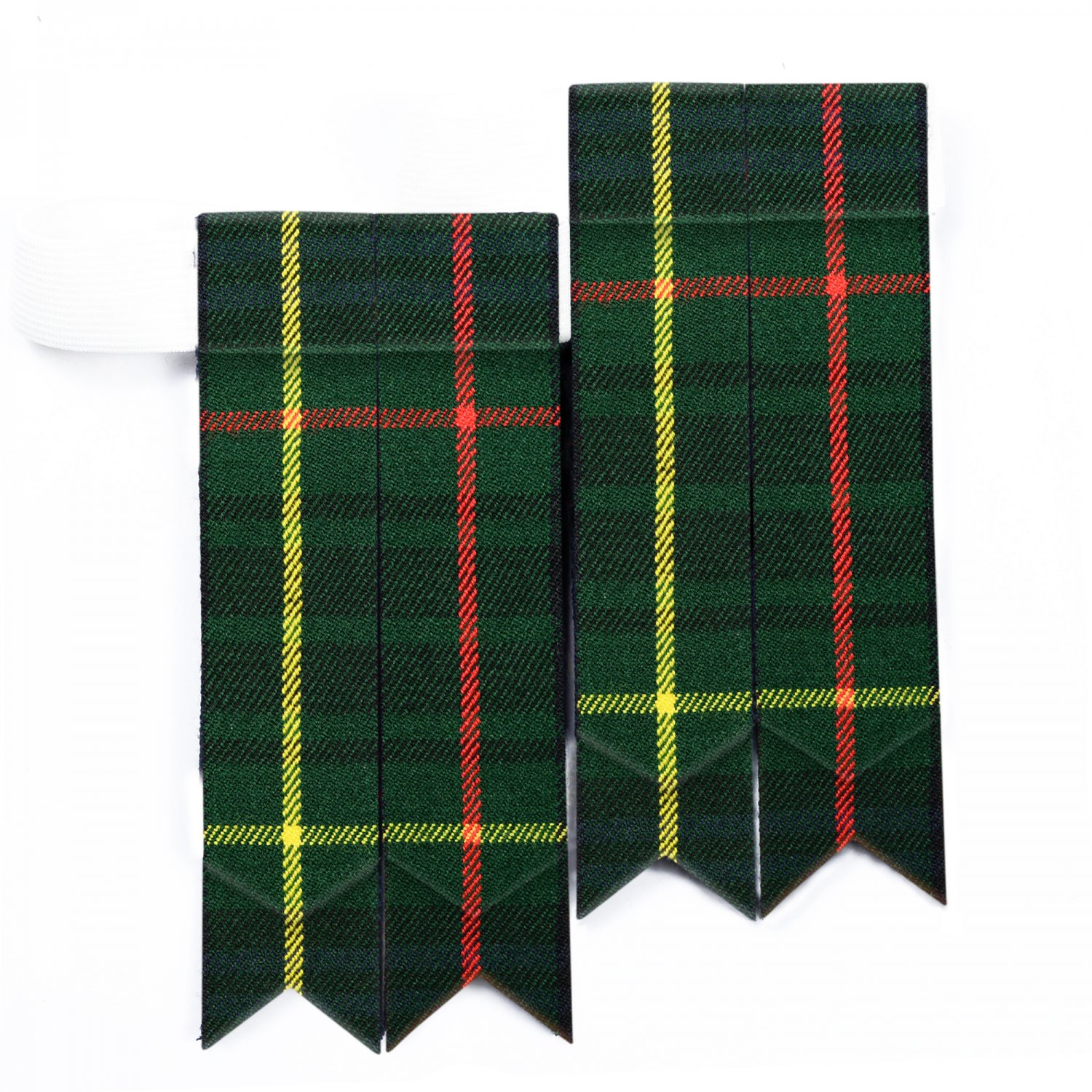 Hunting Stewart Tartan Flashes - Kilt Flashings - Scottish Socks Flashers
